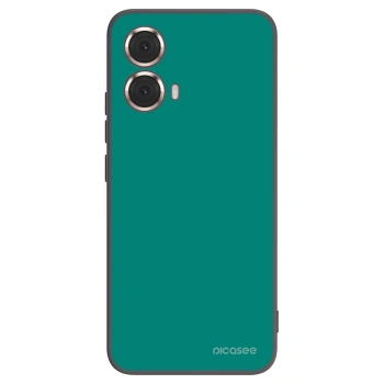 Picasee Μαύρη θήκη σιλικόνης για Motorola Moto G85 - Emerald Mist