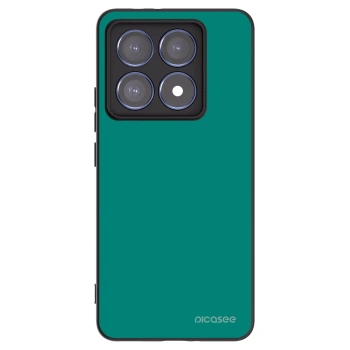 Picasee Μαύρη θήκη σιλικόνης για Xiaomi 14T Pro - Emerald Mist