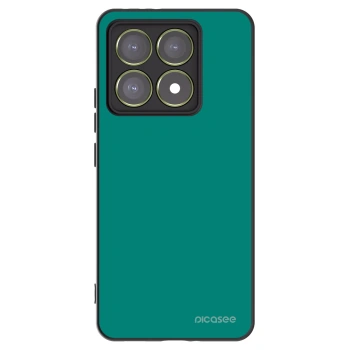 Picasee Μαύρη θήκη σιλικόνης για Xiaomi 14T - Emerald Mist