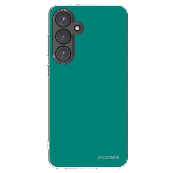 Picasee διαφανής θήκη σιλικόνης Samsung Galaxy S24 FE S721B - Emerald Mist