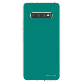 Picasee διαφανής θήκη σιλικόνης Samsung Galaxy S10 Plus G975 - Emerald Mist