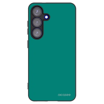 Picasee Μαύρη θήκη σιλικόνης για Samsung Galaxy S25 5G - Emerald Mist