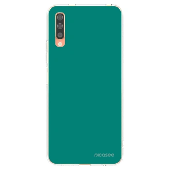 Picasee διαφανής θήκη σιλικόνης Samsung Galaxy A70 A705F - Emerald Mist