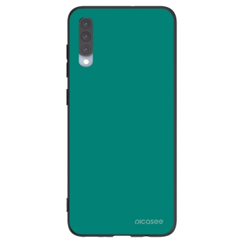 Picasee Μαύρη θήκη σιλικόνης για Samsung Galaxy A70 A705F - Emerald Mist