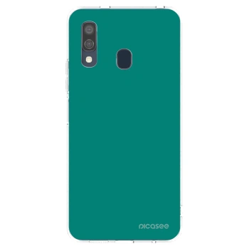 Picasee διαφανής θήκη σιλικόνης Samsung Galaxy A40 A405F - Emerald Mist