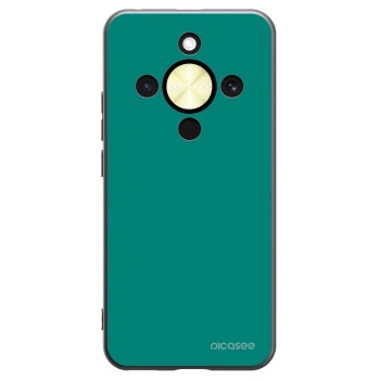 Picasee Μαύρη θήκη σιλικόνης για Honor Magic8 Lite 5G - Emerald Mist