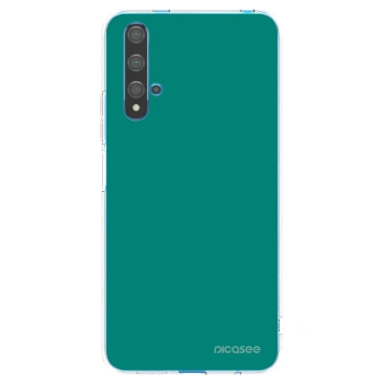 Picasee διαφανής θήκη σιλικόνης Huawei Nova 5T - Emerald Mist