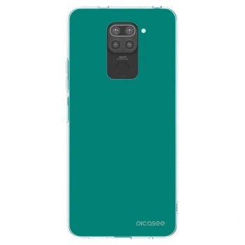 Picasee Μαύρη θήκη σιλικόνης για Xiaomi Redmi Note 9 - Emerald Mist