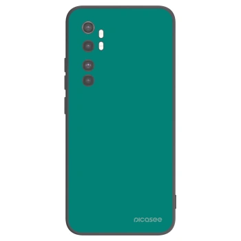 Picasee Μαύρη θήκη σιλικόνης για Xiaomi Mi Note 10 Lite - Emerald Mist
