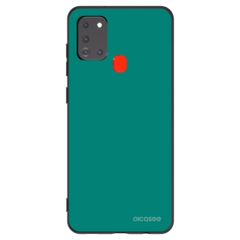 Picasee Μαύρη θήκη σιλικόνης για Samsung Galaxy A21s - Emerald Mist