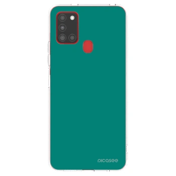 Picasee διαφανής θήκη σιλικόνης Samsung Galaxy A21s - Emerald Mist