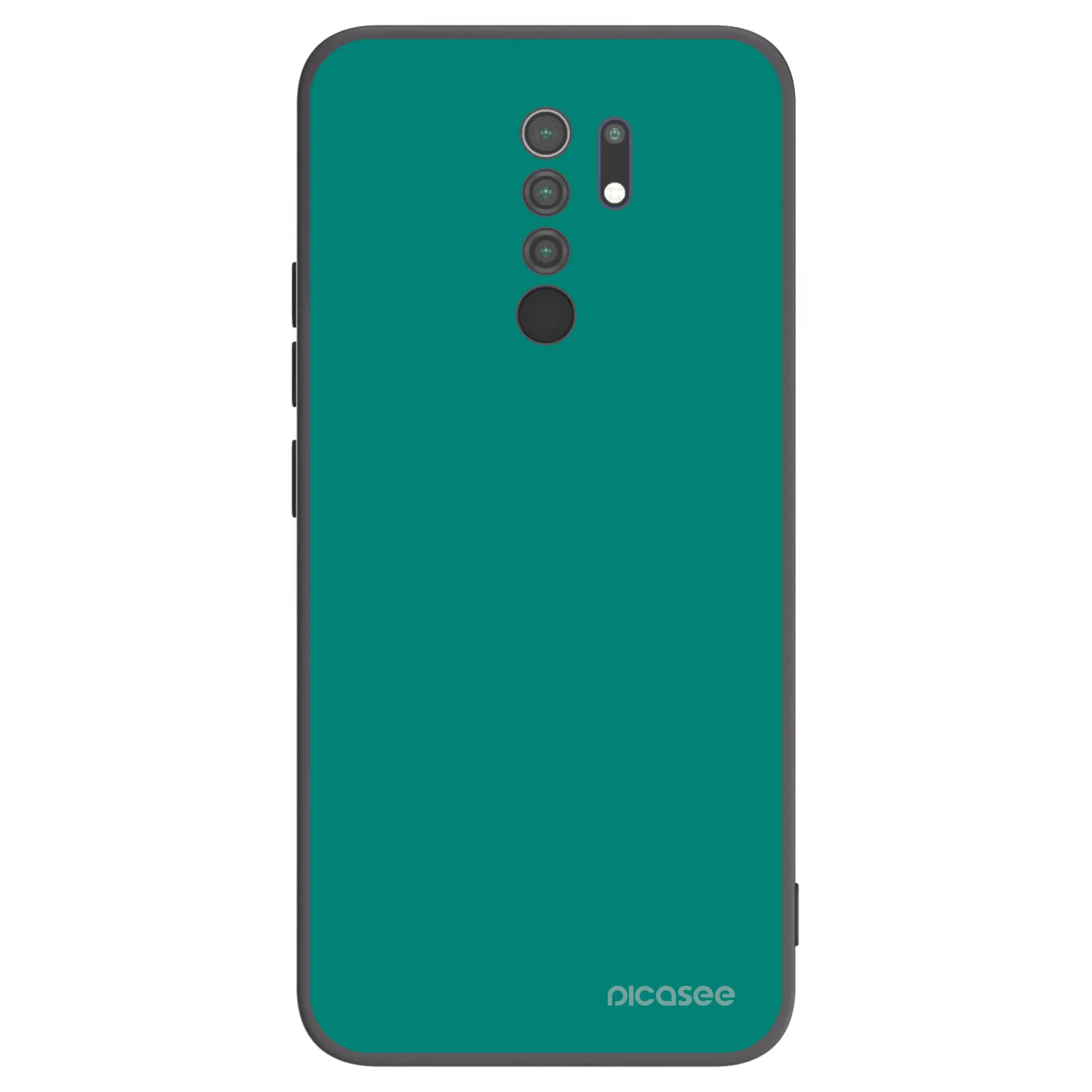 Picasee Μαύρη θήκη σιλικόνης για Xiaomi Redmi 9 - Emerald Mist