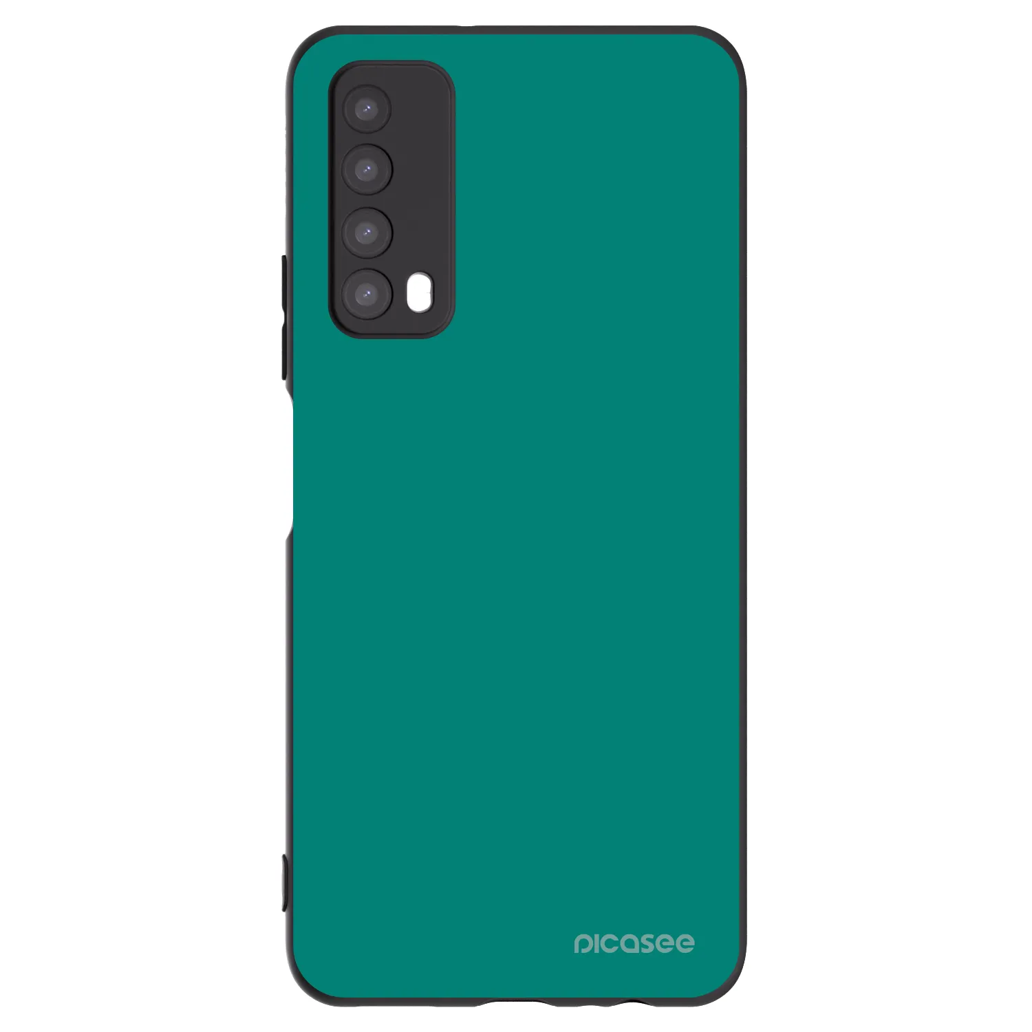Picasee Μαύρη θήκη σιλικόνης για Huawei P Smart 2021 - Emerald Mist