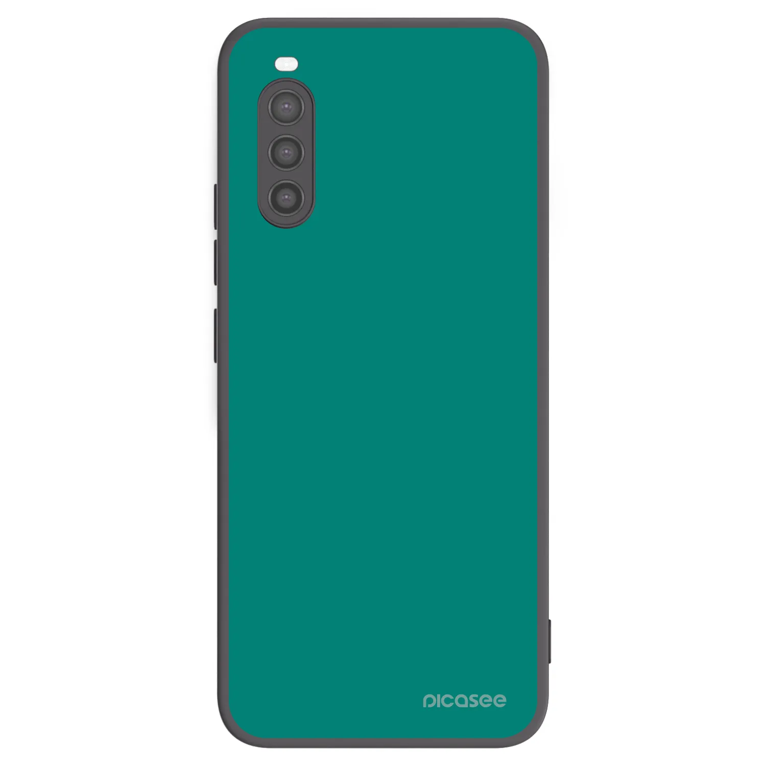 Picasee Μαύρη θήκη σιλικόνης για Sony Xperia 10 II - Emerald Mist