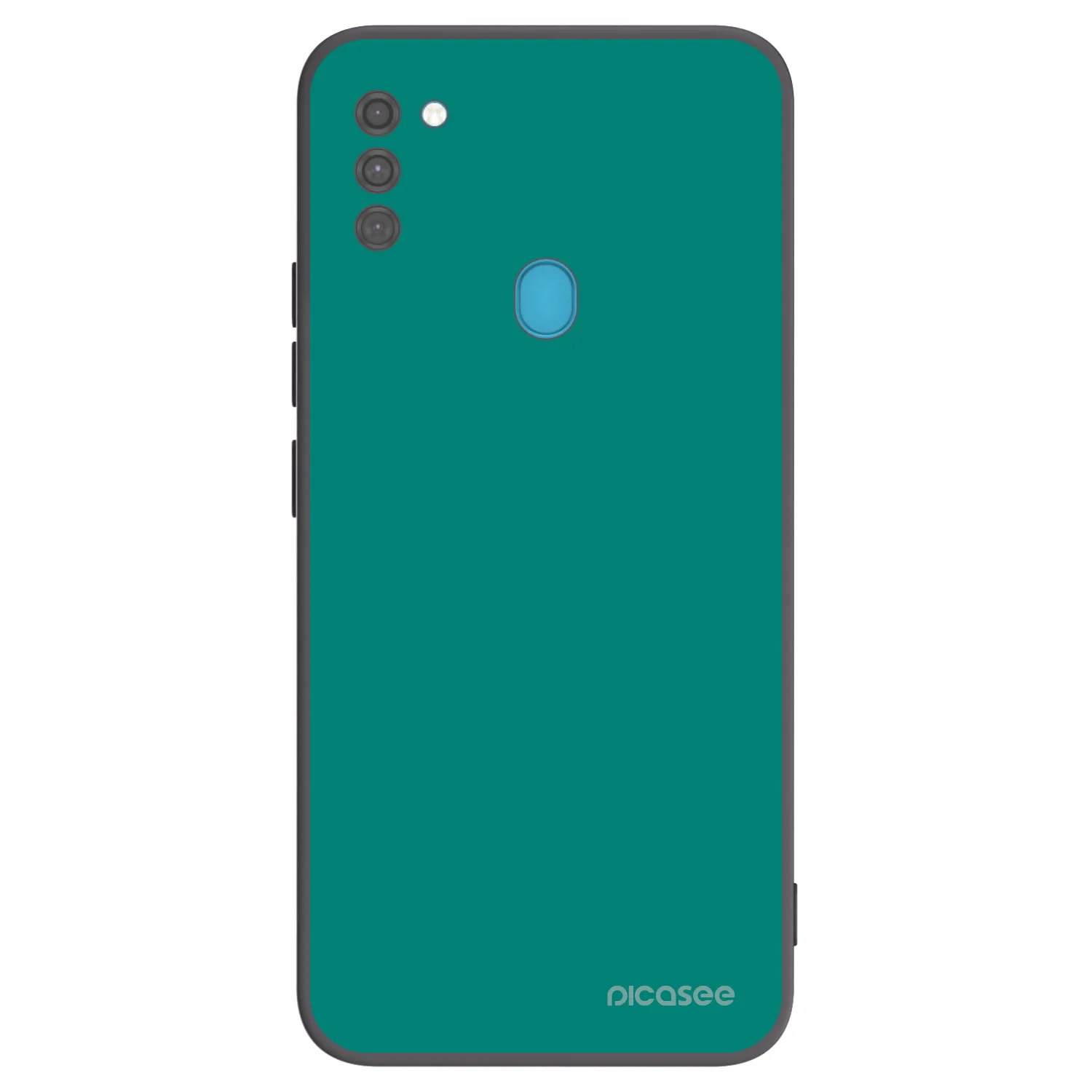 Picasee Μαύρη θήκη σιλικόνης για Samsung Galaxy M11 - Emerald Mist
