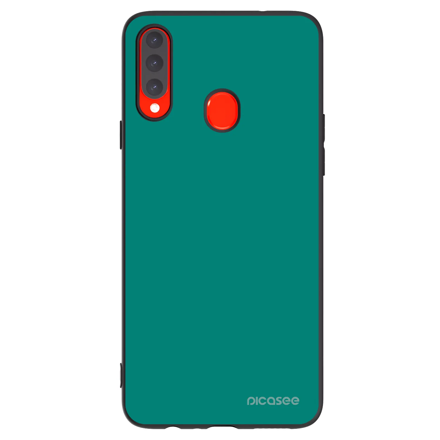 Picasee Μαύρη θήκη σιλικόνης για Samsung Galaxy A20s - Emerald Mist