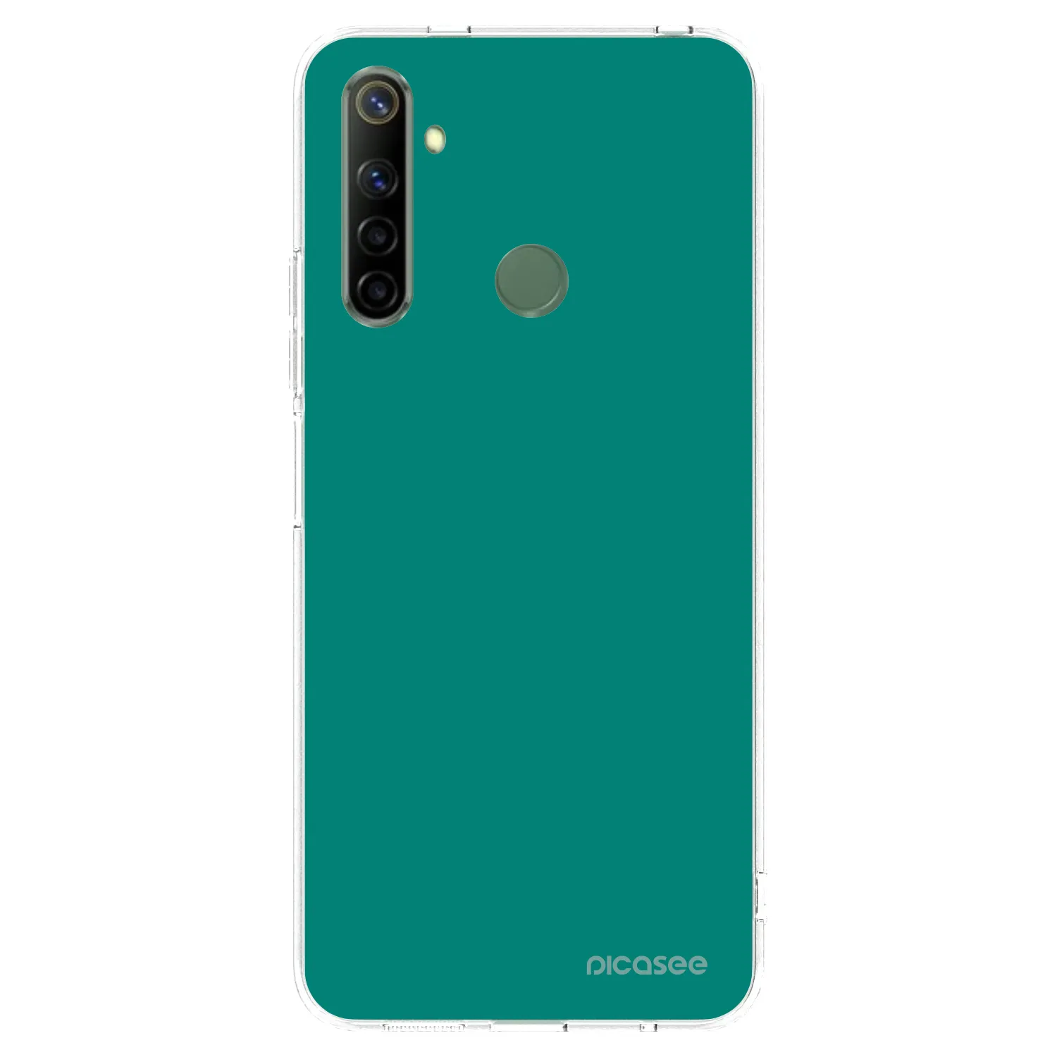Picasee διαφανής θήκη σιλικόνης Realme 6i - Emerald Mist