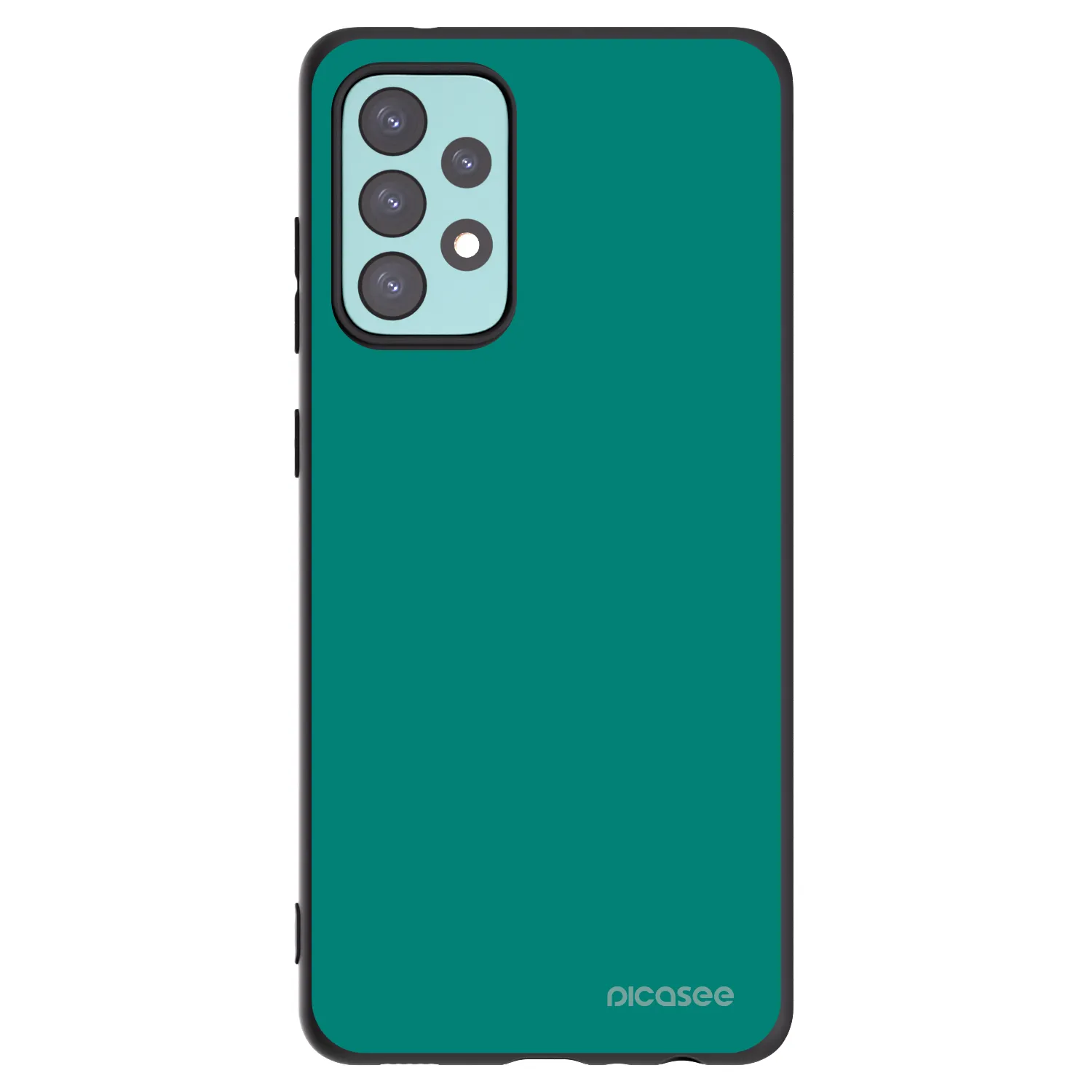 Picasee Μαύρη θήκη σιλικόνης για Samsung Galaxy A72 A725F - Emerald Mist