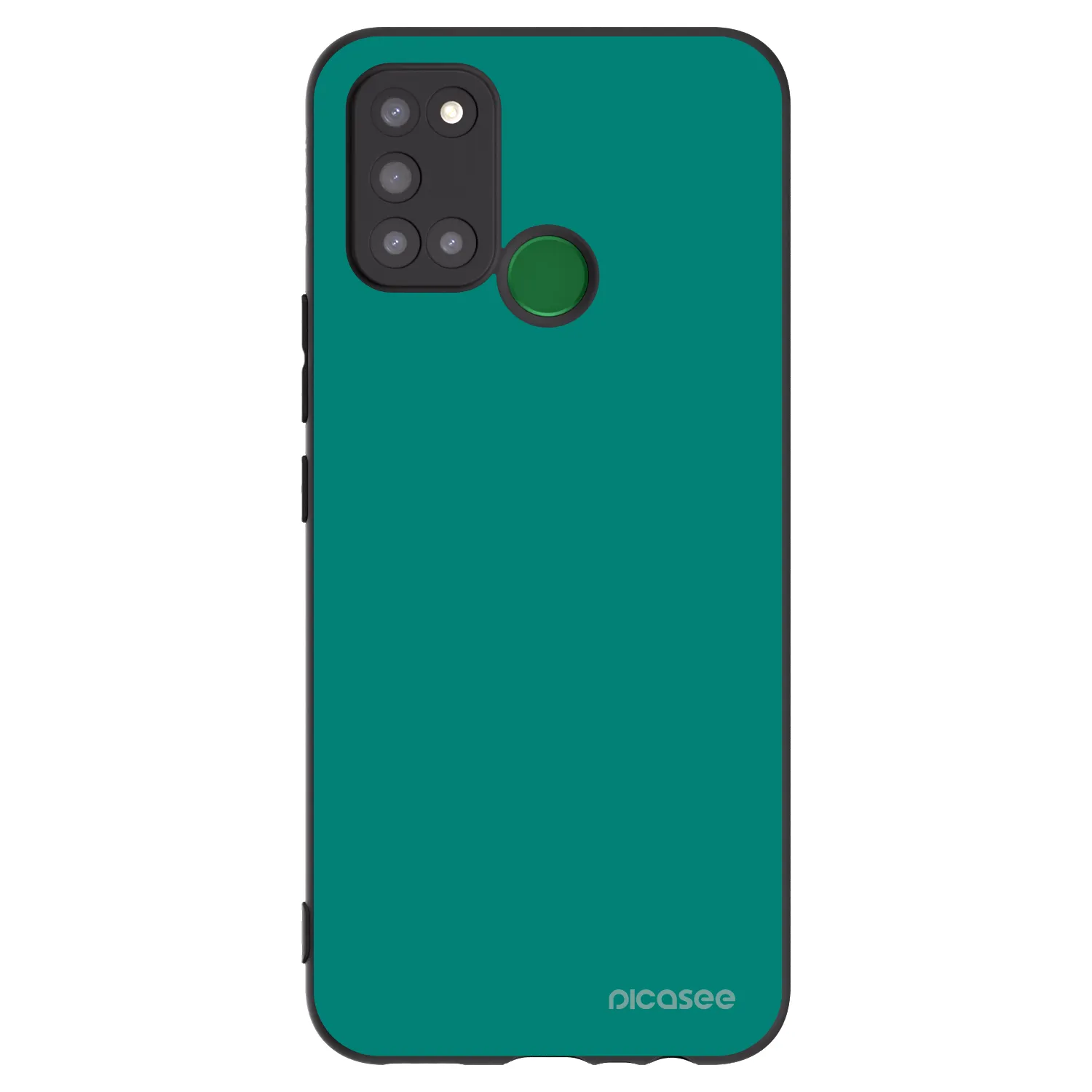 Picasee Μαύρη θήκη σιλικόνης για Realme 7i - Emerald Mist