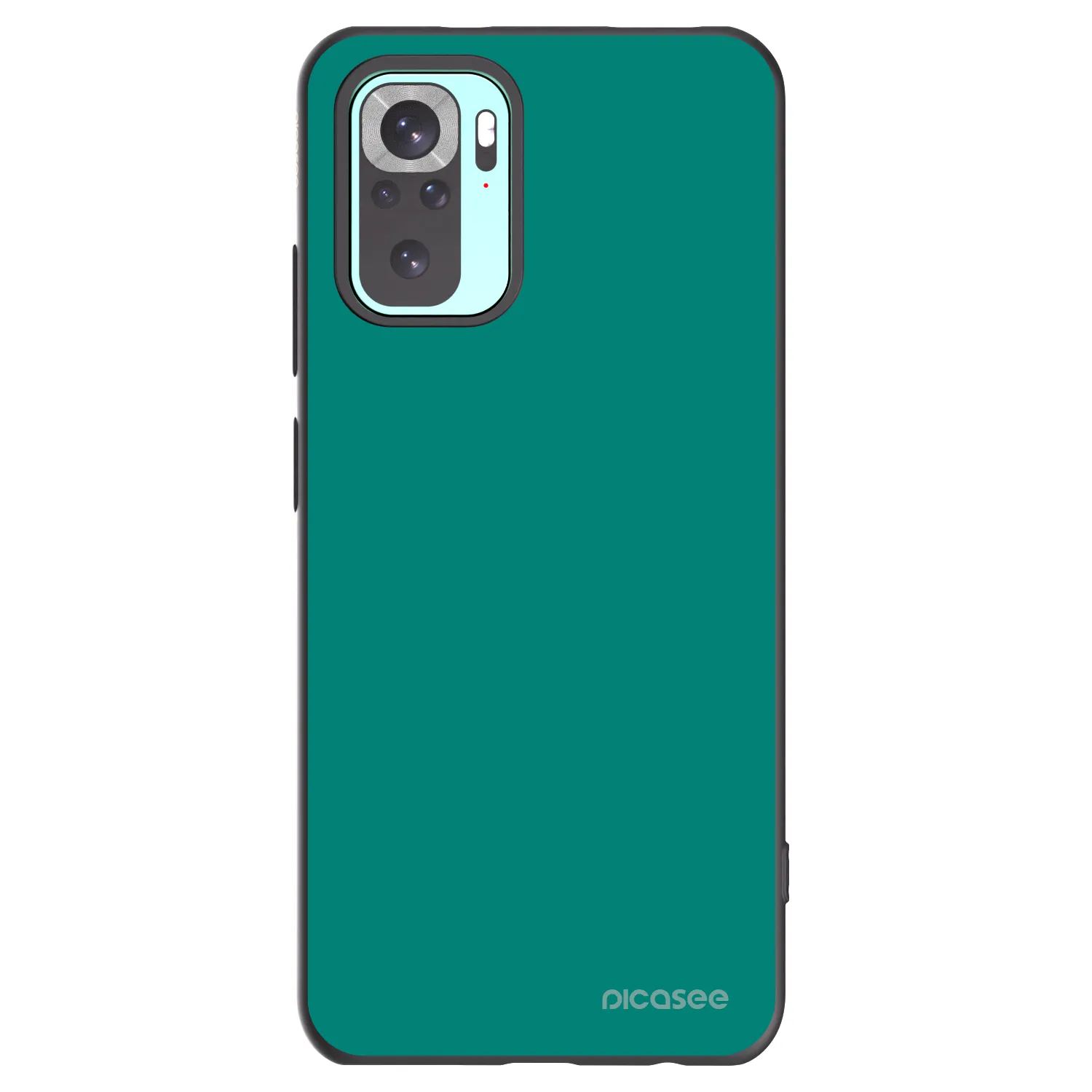 Picasee Μαύρη θήκη σιλικόνης για Xiaomi Redmi Note 10 Pro - Emerald Mist