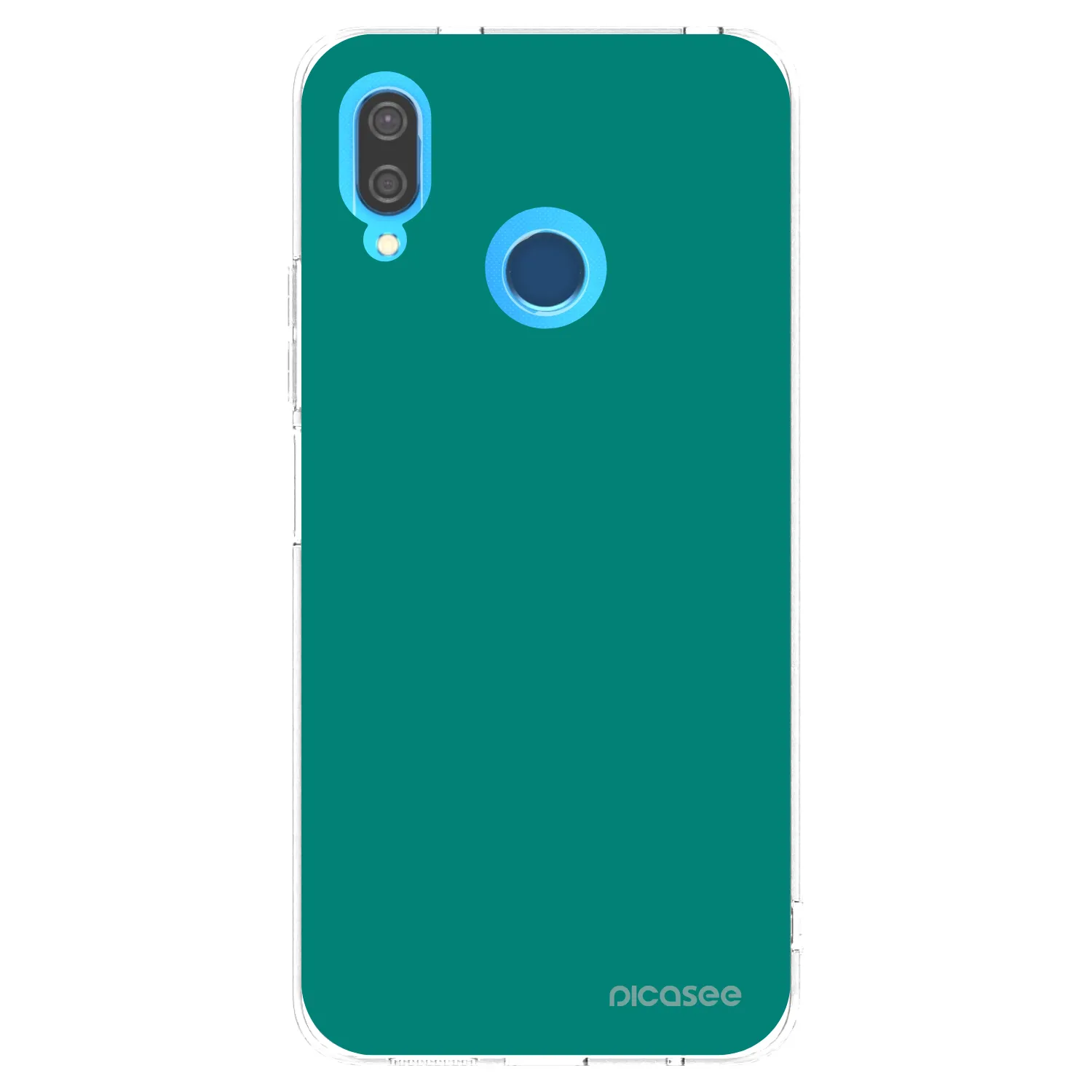 Picasee διαφανής θήκη σιλικόνης Huawei P20 Lite - Emerald Mist