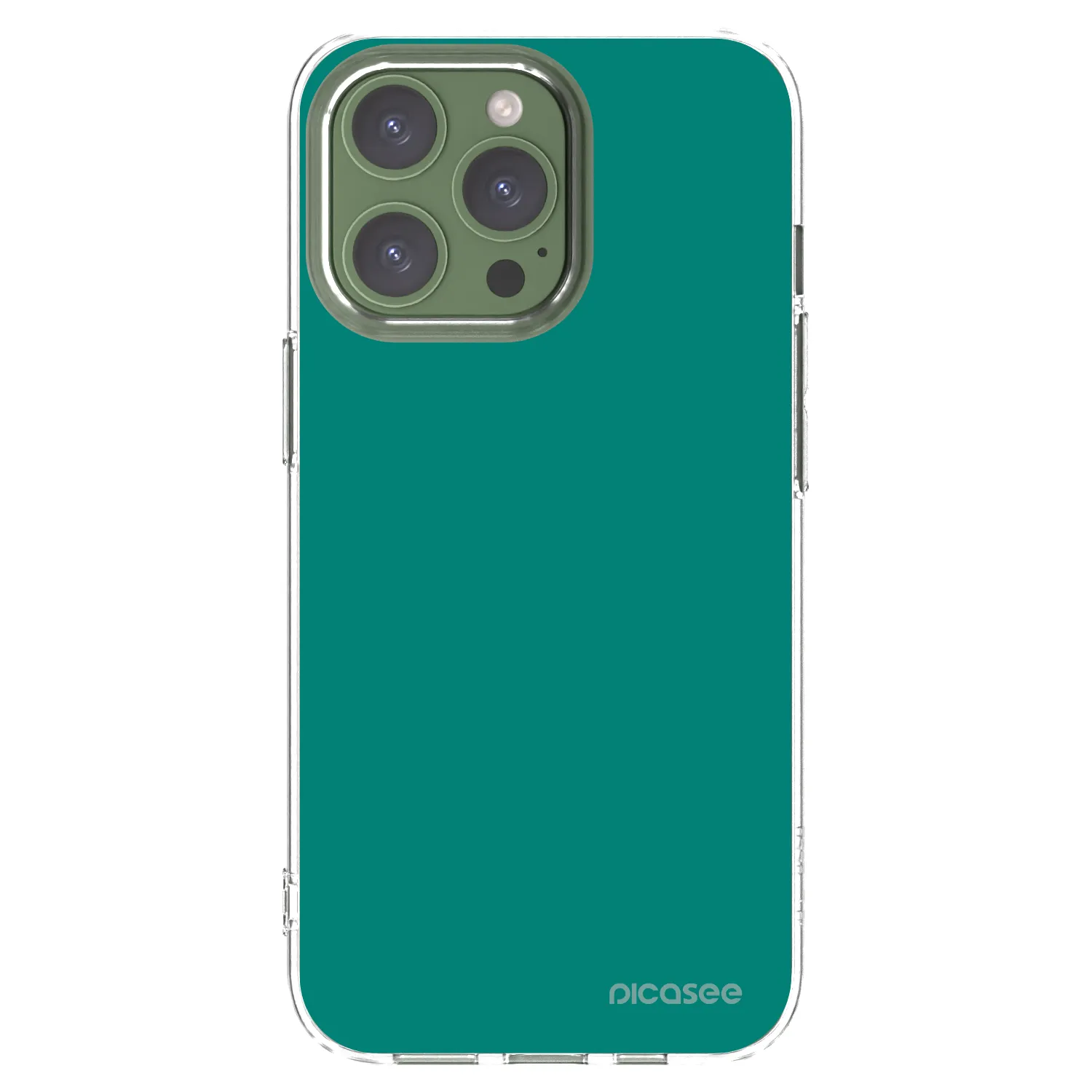 Picasee διαφανής θήκη σιλικόνης Apple iPhone 13 Pro - Emerald Mist