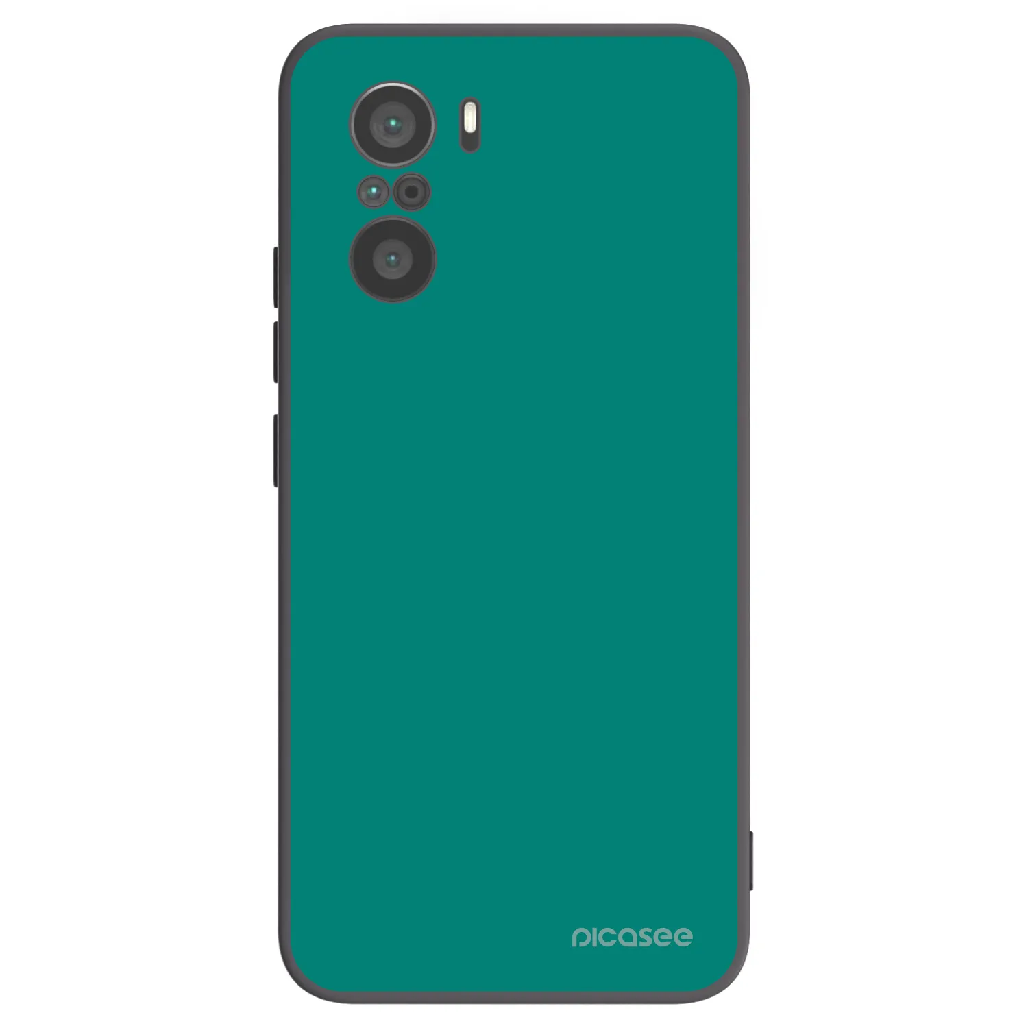 Picasee Μαύρη θήκη σιλικόνης για Xiaomi Poco F3 - Emerald Mist