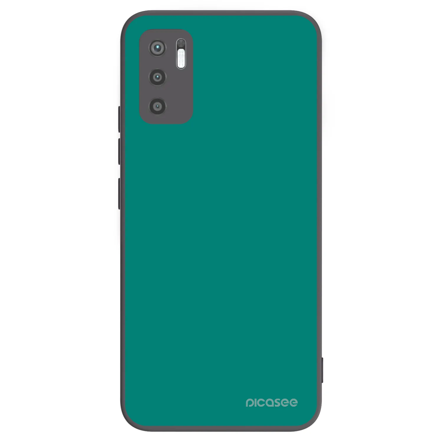 Picasee Μαύρη θήκη σιλικόνης για Xiaomi Redmi Note 10 5G - Emerald Mist