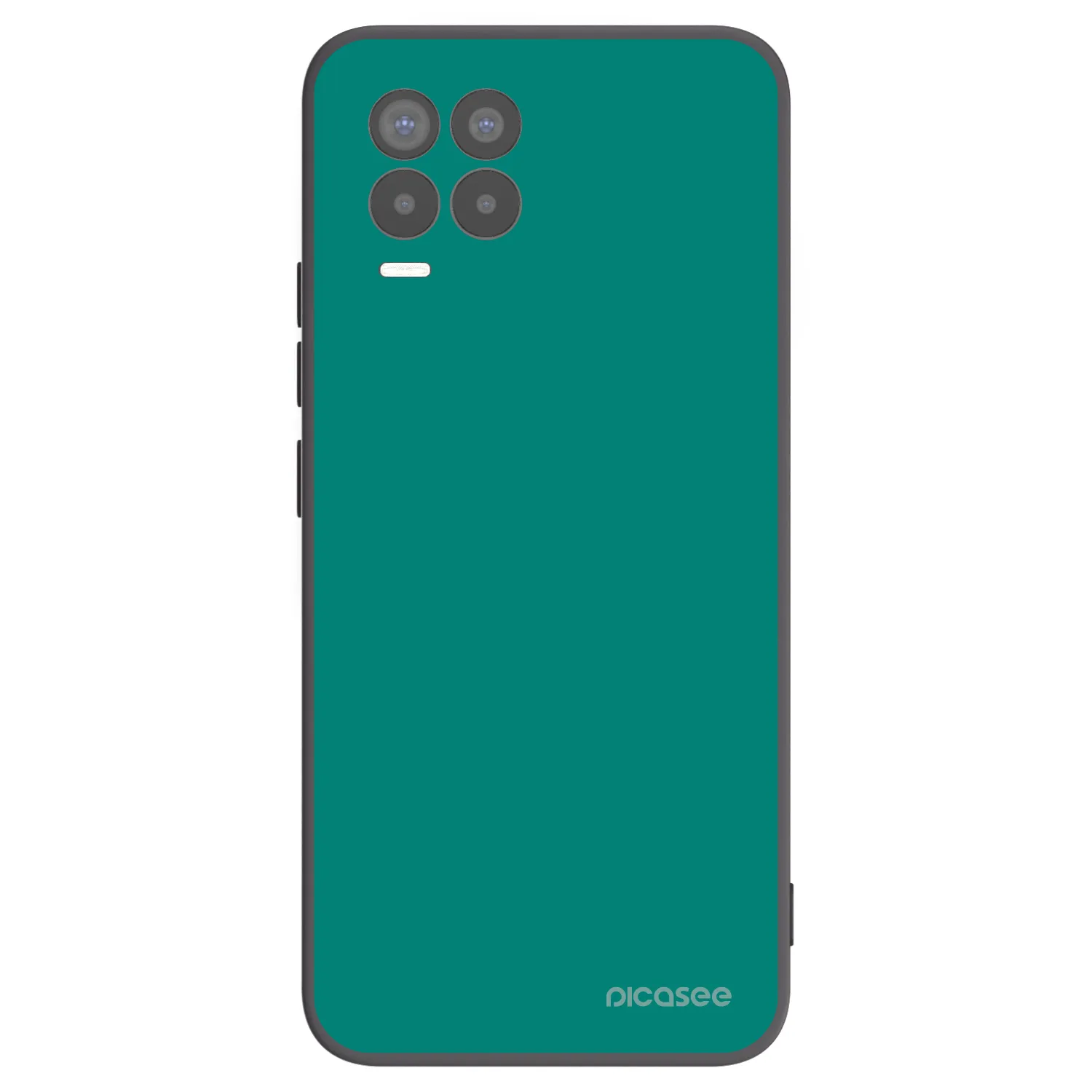 Picasee Μαύρη θήκη σιλικόνης για Realme 8 Pro - Emerald Mist