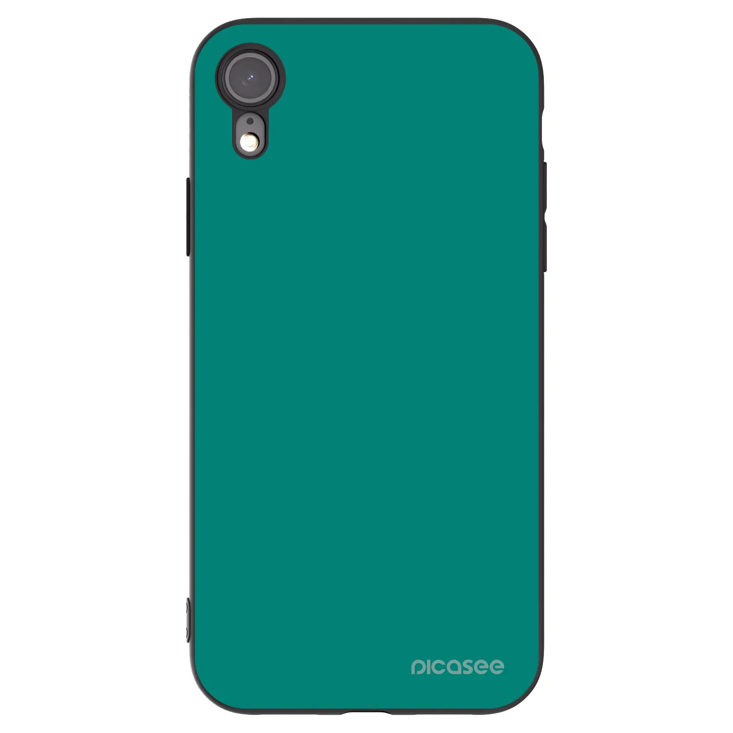 Picasee Μαύρη θήκη σιλικόνης για Apple iPhone 6 Plus/6S Plus - Emerald Mist
