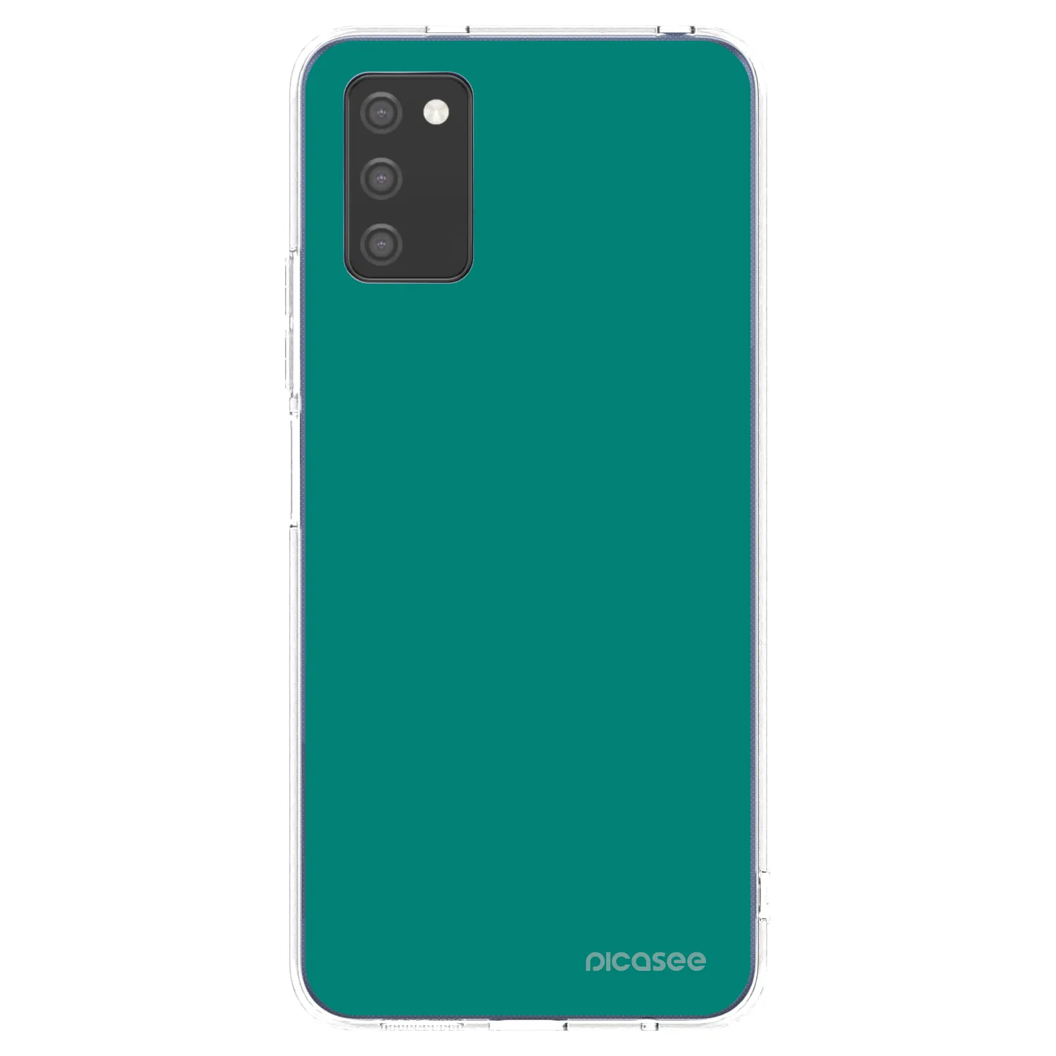 Picasee διαφανής θήκη σιλικόνης Samsung Galaxy A02s A025G - Emerald Mist