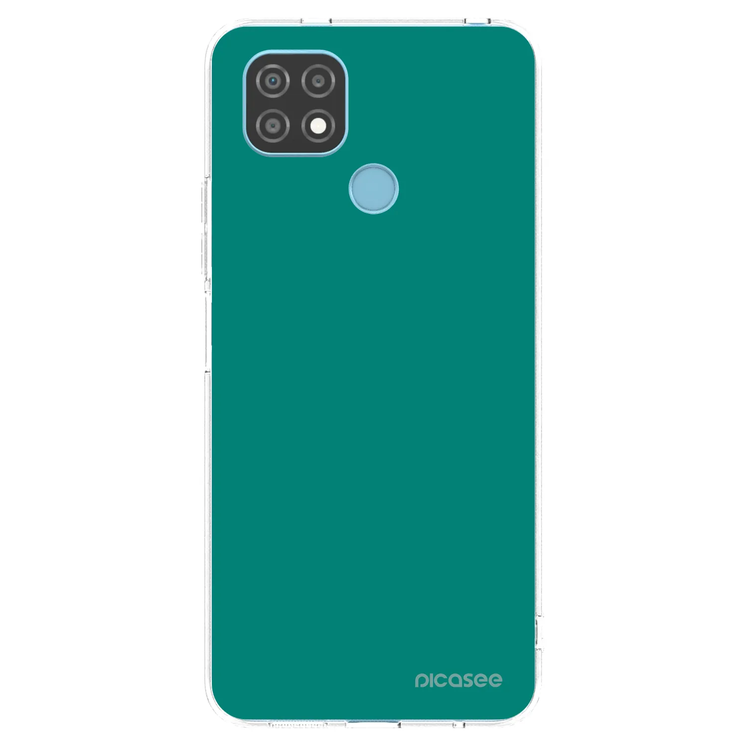 Picasee διαφανής θήκη σιλικόνης Realme C21 - Emerald Mist