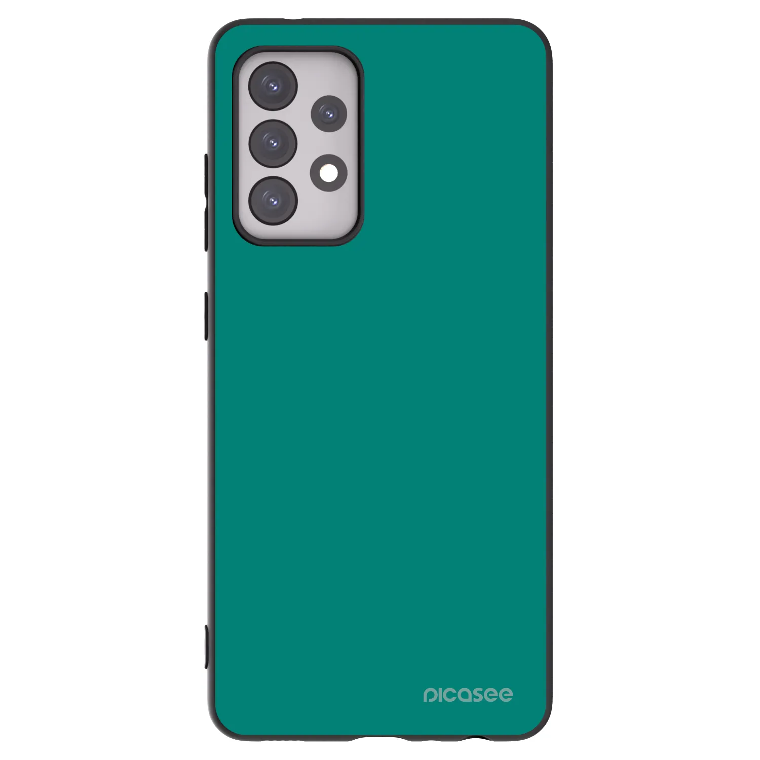 Picasee Μαύρη θήκη σιλικόνης για Samsung Galaxy A52s 5G A528B - Emerald Mist