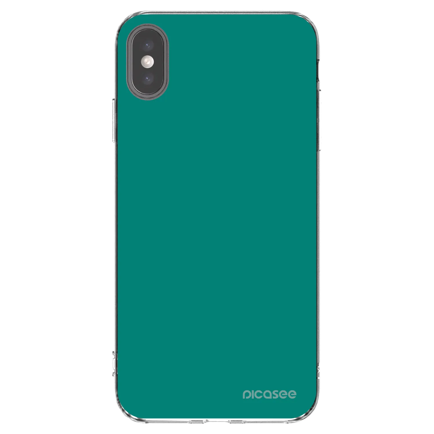 Picasee διαφανής θήκη σιλικόνης Apple iPhone XS Max - Emerald Mist