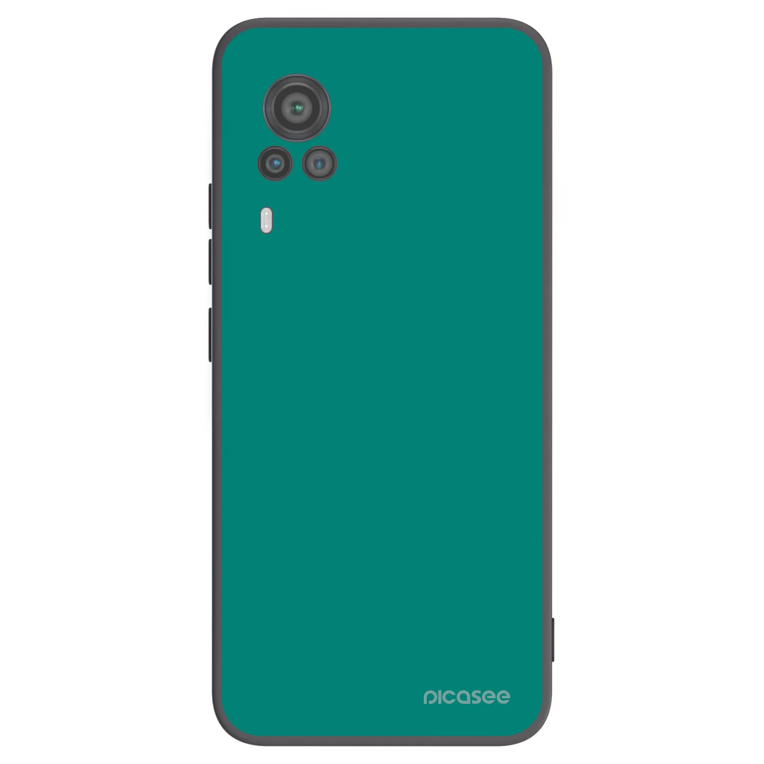 Picasee Μαύρη θήκη σιλικόνης για Vivo X60 Pro 5G - Emerald Mist