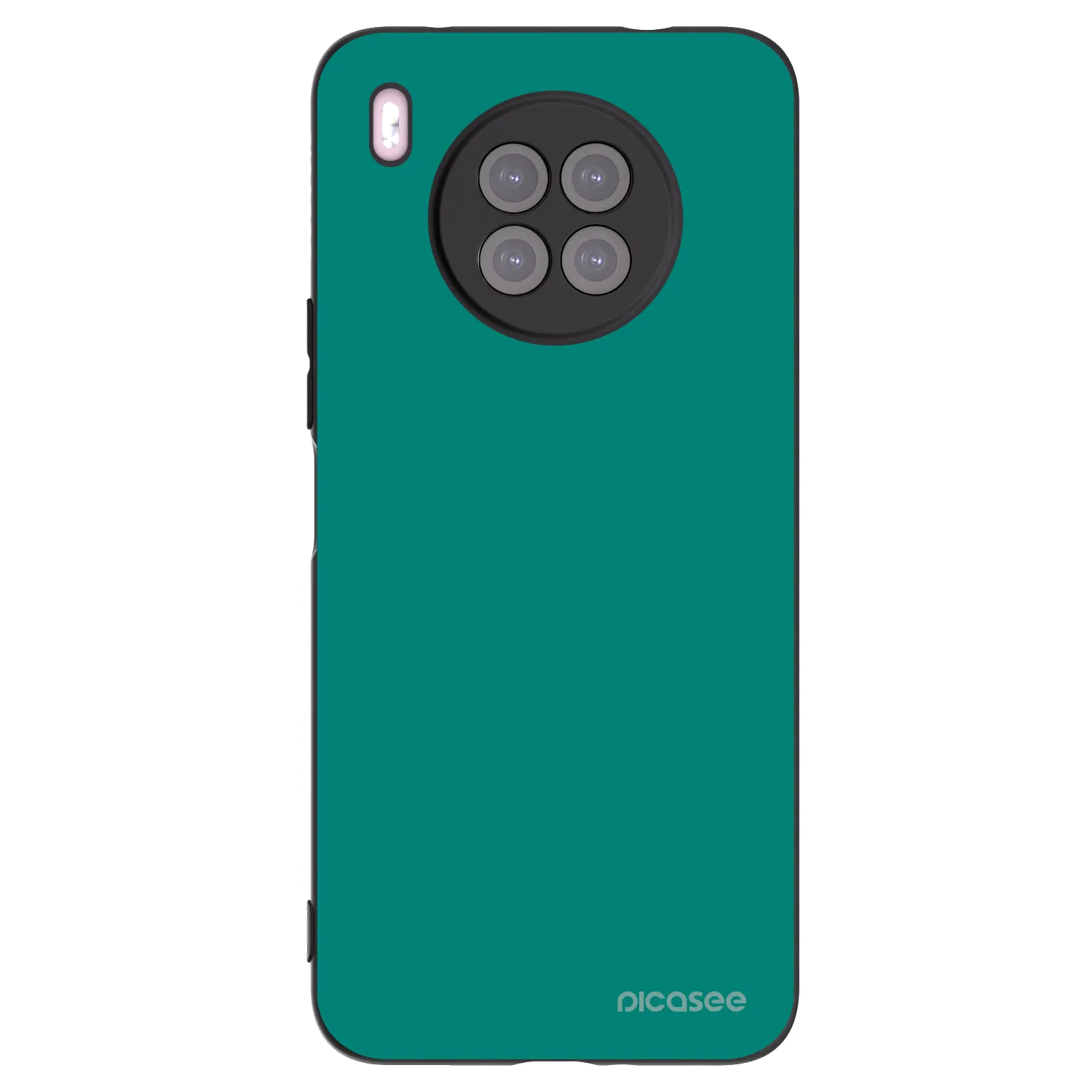 Picasee Μαύρη θήκη σιλικόνης για Huawei Nova 8i - Emerald Mist