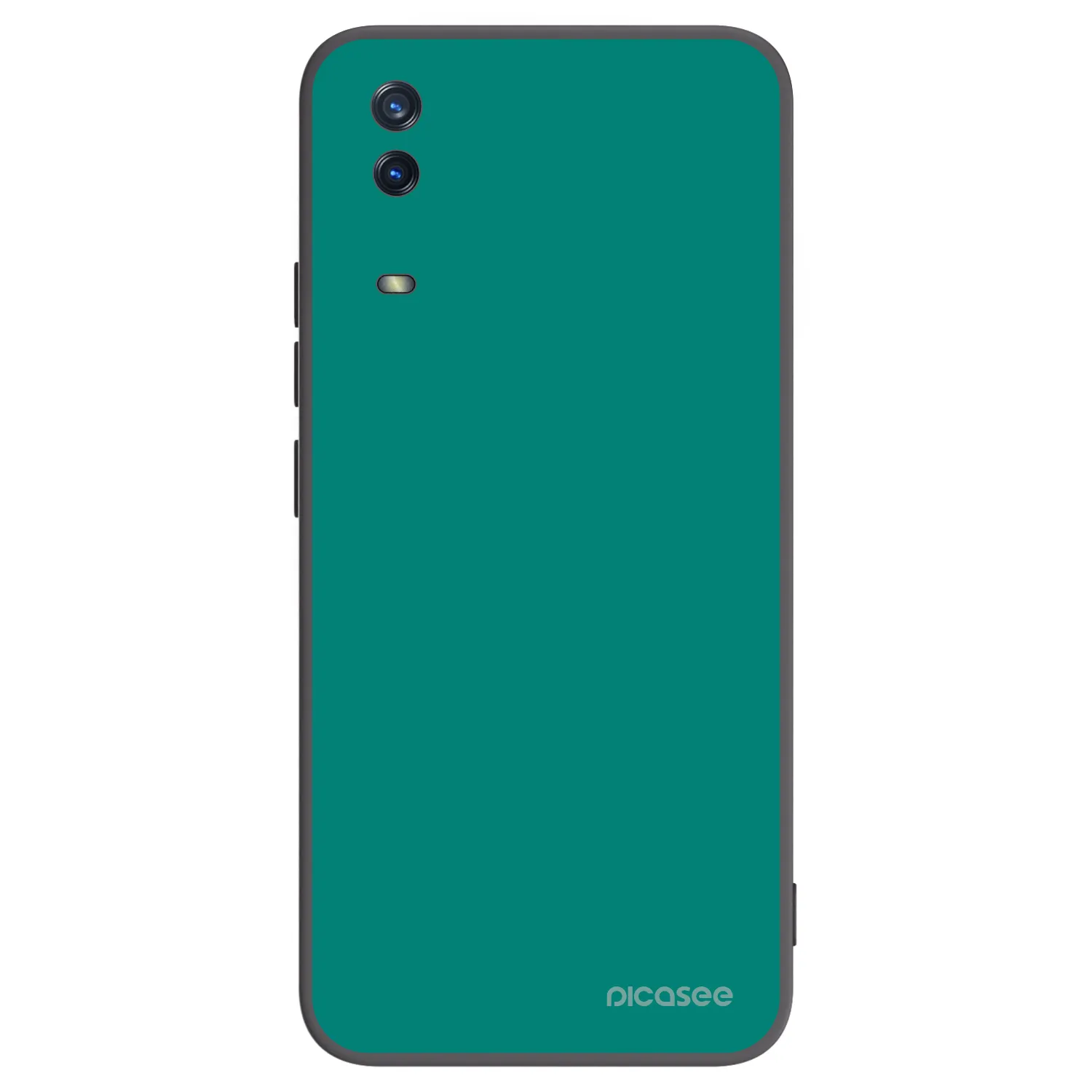 Picasee Μαύρη θήκη σιλικόνης για Vivo Y11s - Emerald Mist