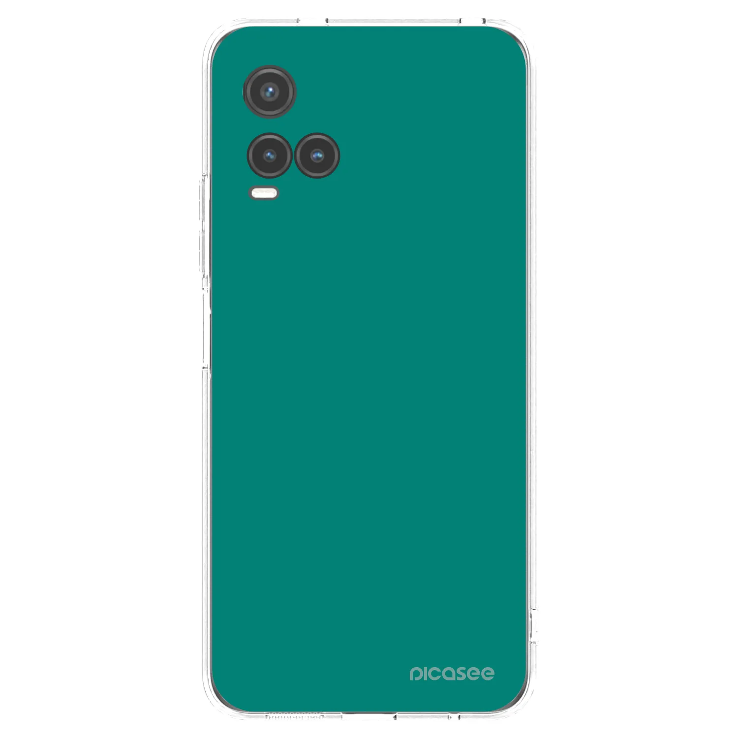 Picasee διαφανής θήκη σιλικόνης Vivo Y33s - Emerald Mist