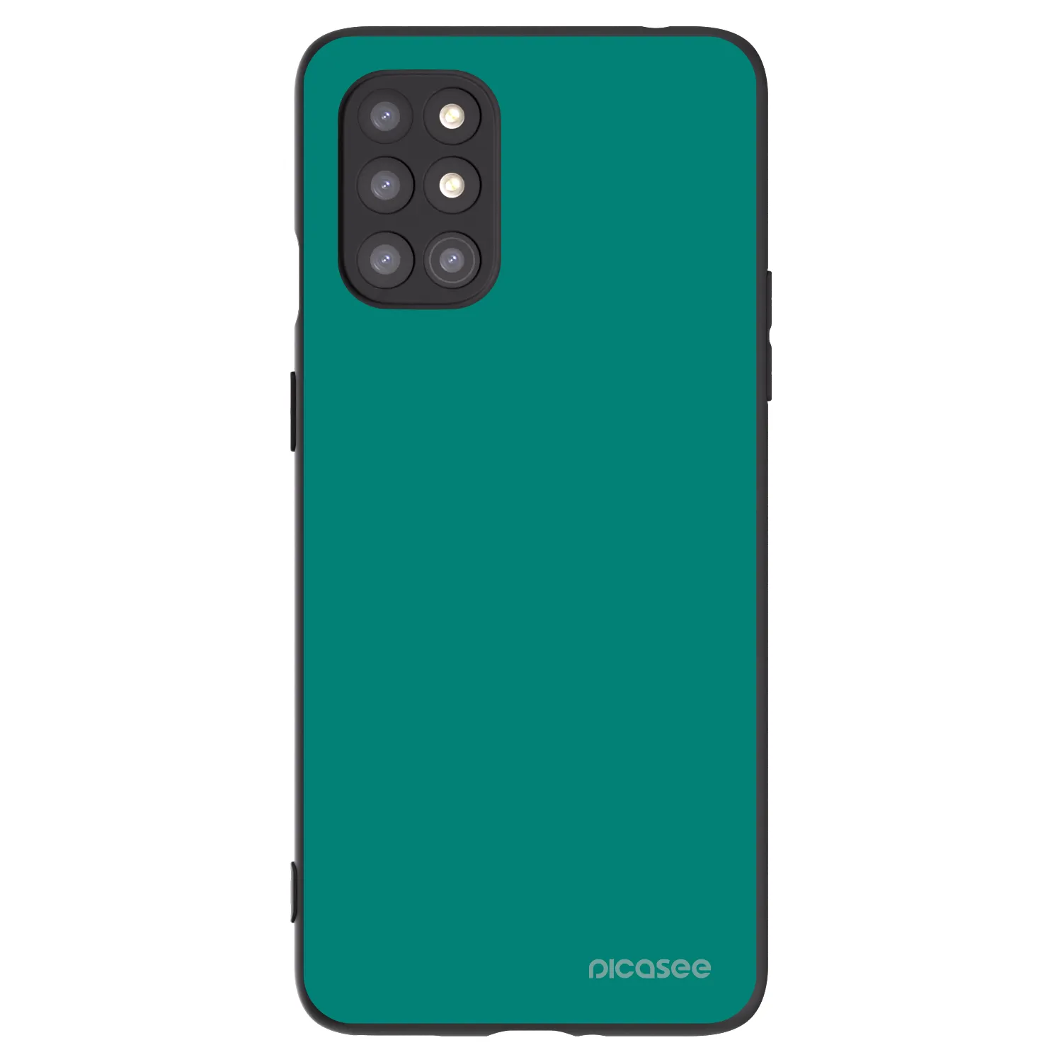 Picasee Μαύρη θήκη σιλικόνης για OnePlus 8T - Emerald Mist
