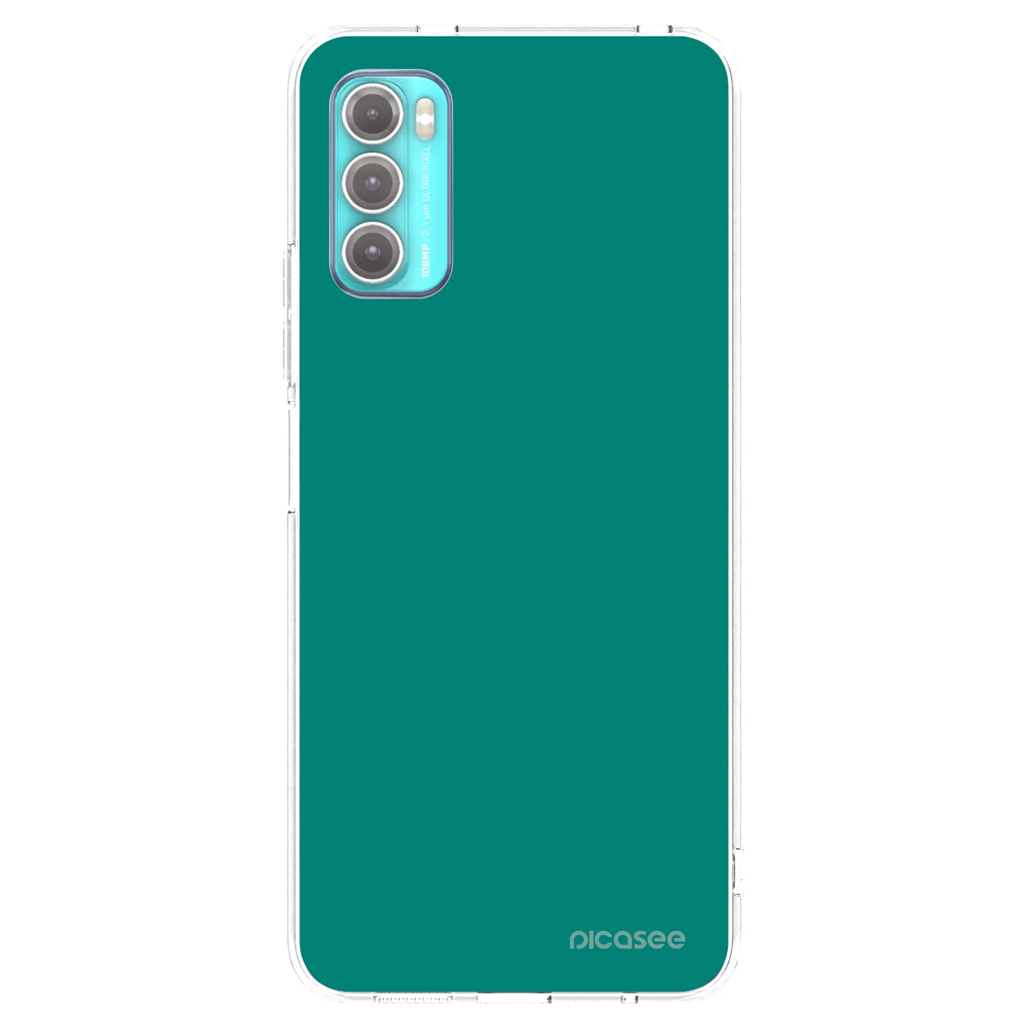 Picasee διαφανής θήκη σιλικόνης Motorola Moto G60 - Emerald Mist