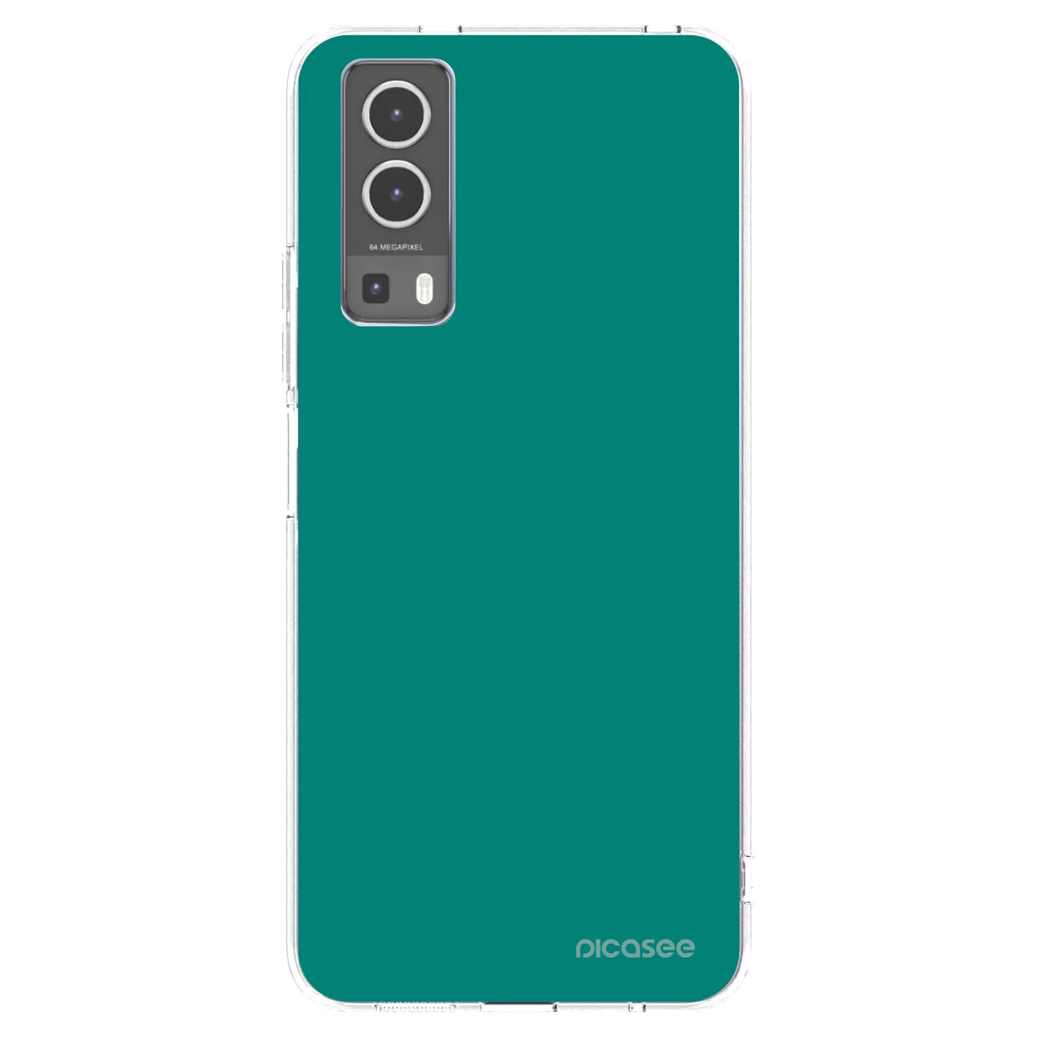 Picasee διαφανής θήκη σιλικόνης Vivo Y72 5G - Emerald Mist