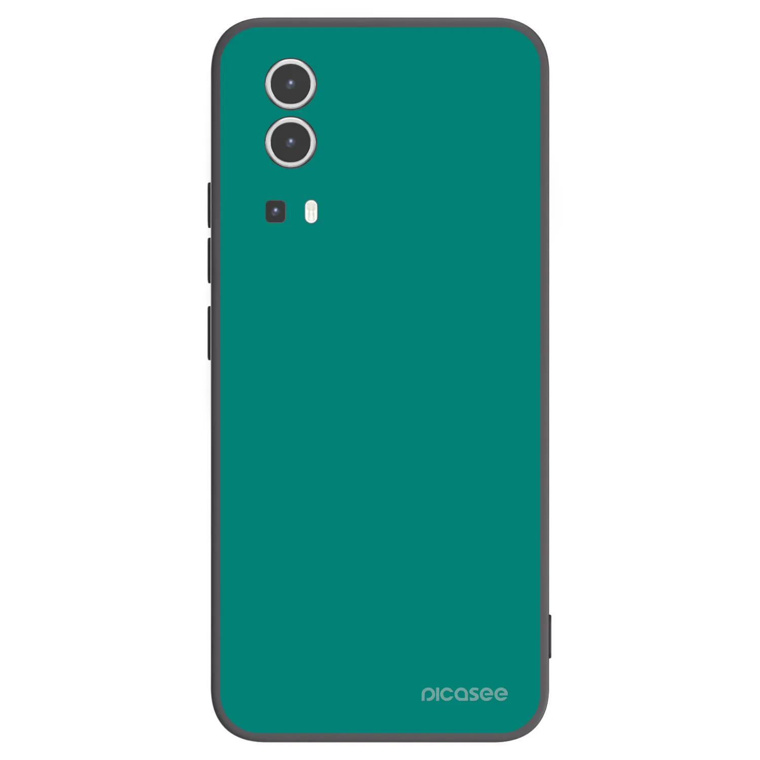 Picasee Μαύρη θήκη σιλικόνης για Vivo Y72 5G - Emerald Mist