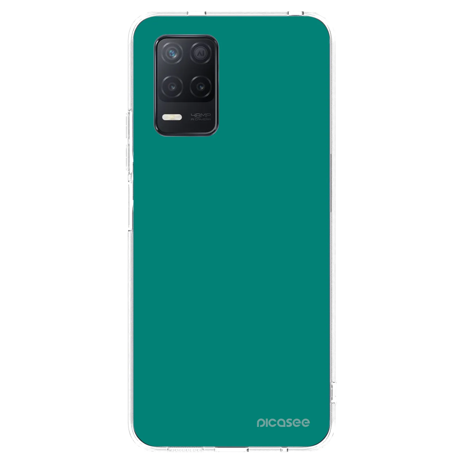Picasee διαφανής θήκη σιλικόνης Realme 8 5G - Emerald Mist