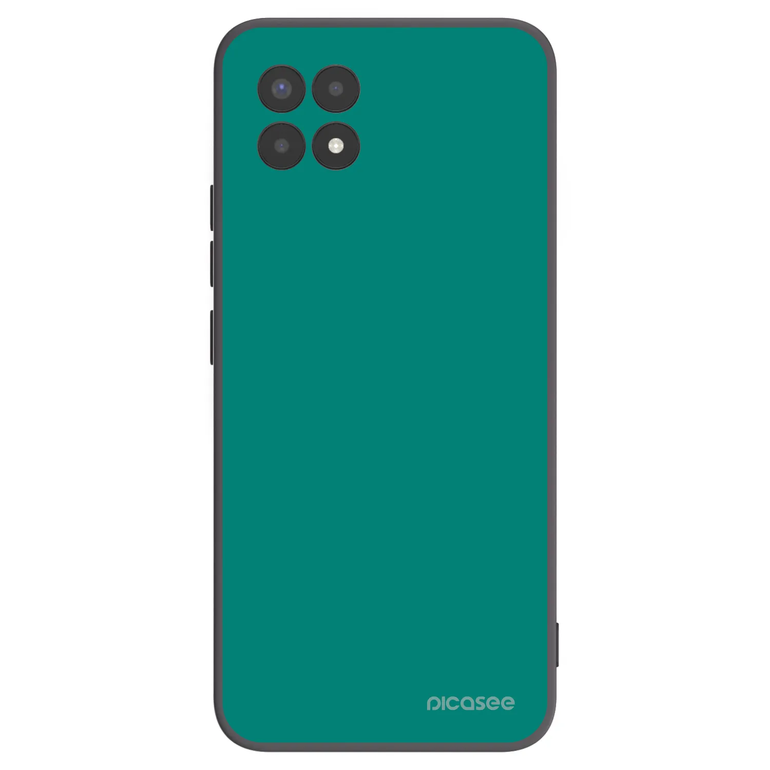 Picasee Μαύρη θήκη σιλικόνης για Realme 8i - Emerald Mist