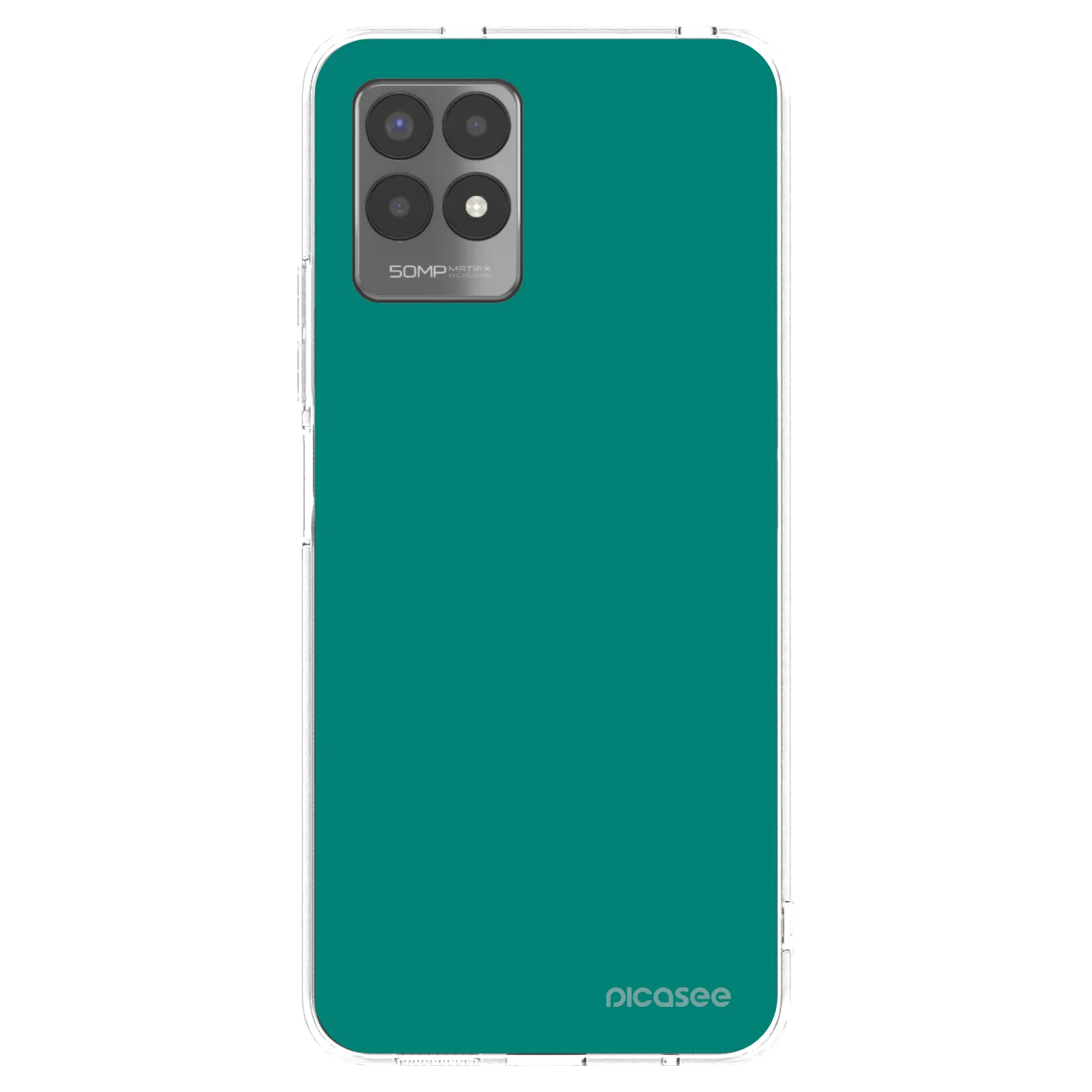 Picasee διαφανής θήκη σιλικόνης Realme 8i - Emerald Mist
