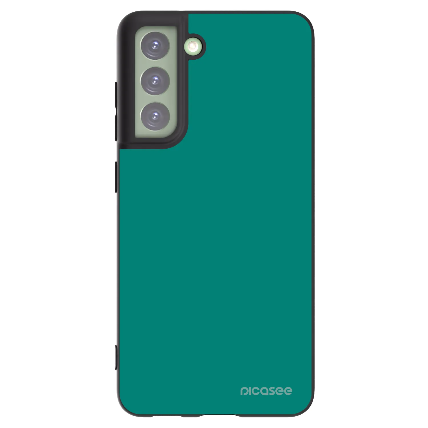 Picasee Μαύρη θήκη σιλικόνης για Samsung Galaxy S21 FE 5G - Emerald Mist