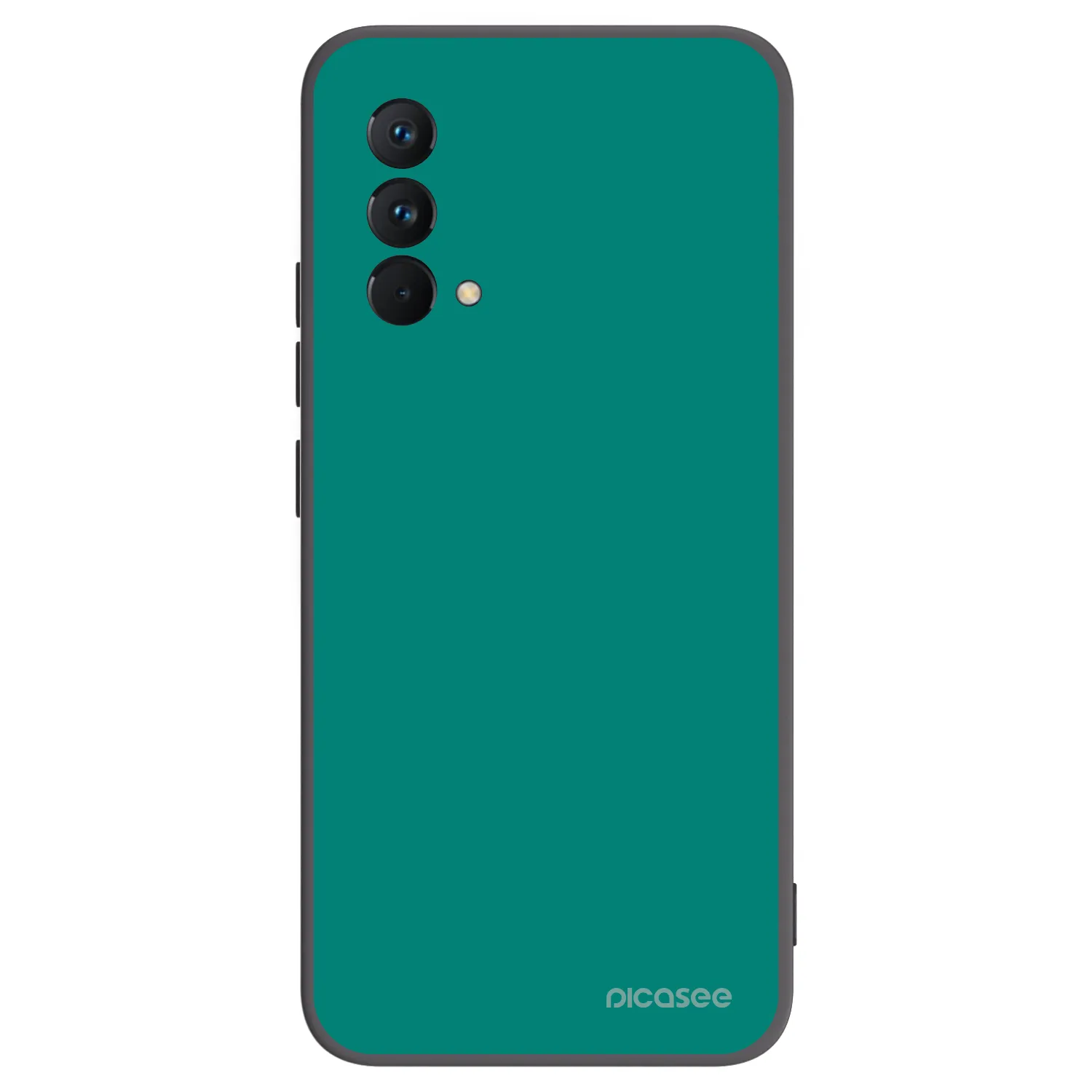 Picasee Μαύρη θήκη σιλικόνης για Realme GT Master Edition 5G - Emerald Mist