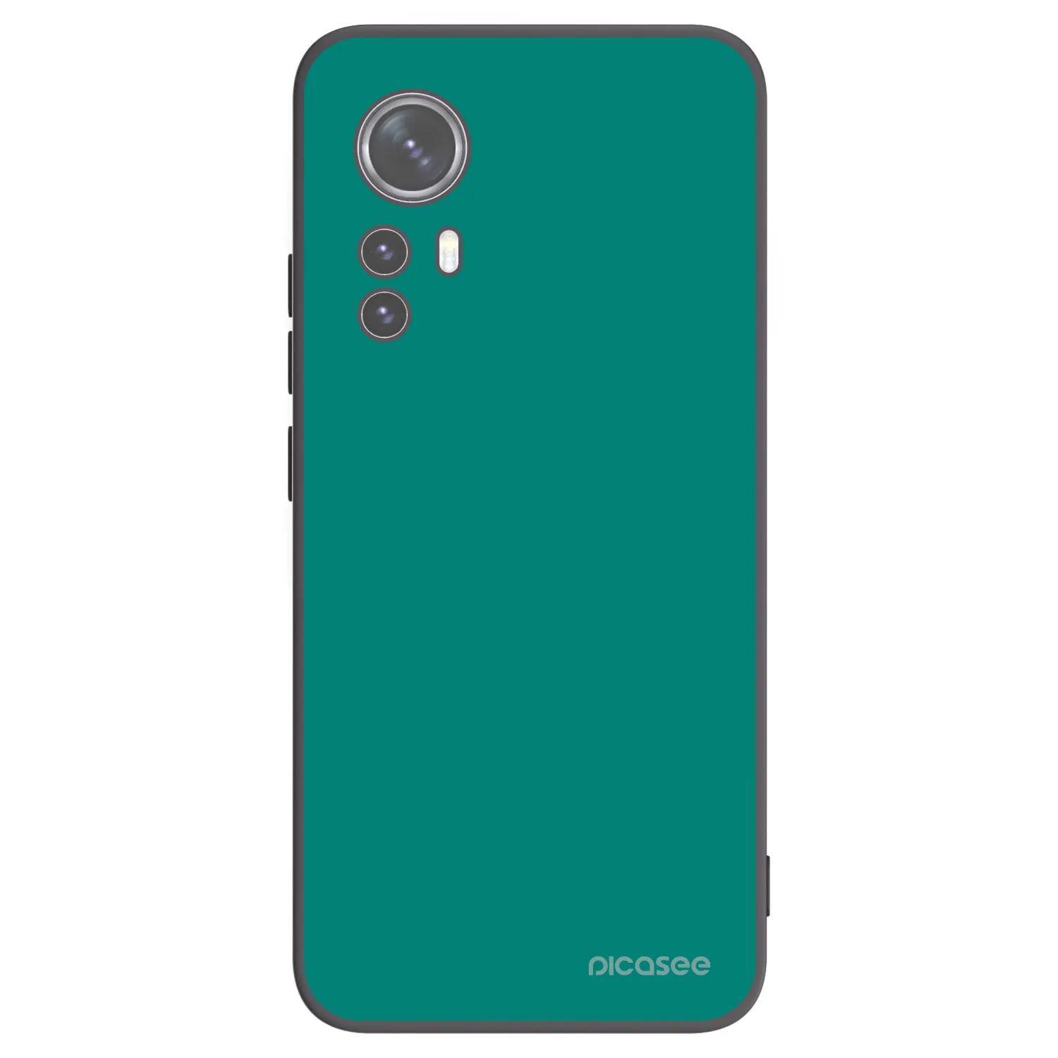 Picasee Μαύρη θήκη σιλικόνης για Xiaomi 12 - Emerald Mist