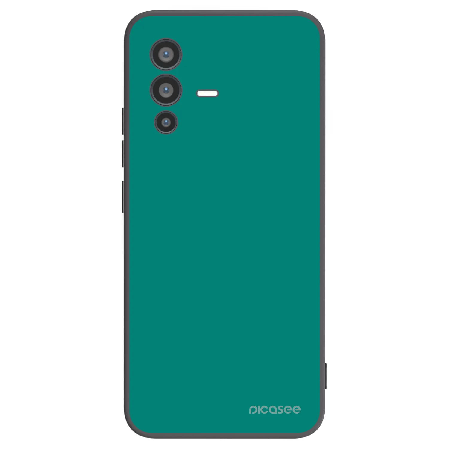 Picasee Μαύρη θήκη σιλικόνης για Vivo V23 5G - Emerald Mist