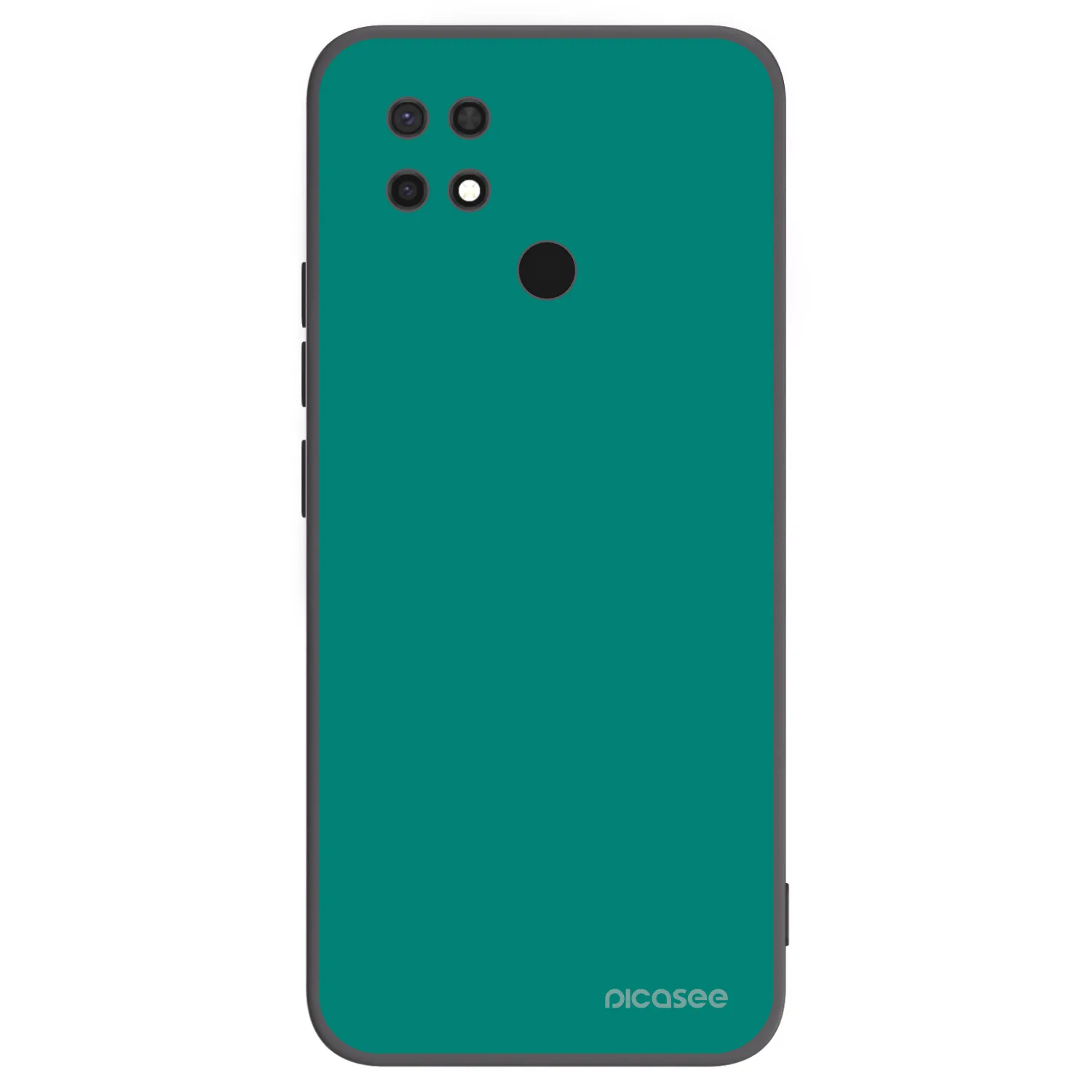 Picasee Μαύρη θήκη σιλικόνης για Xiaomi Redmi 10C - Emerald Mist